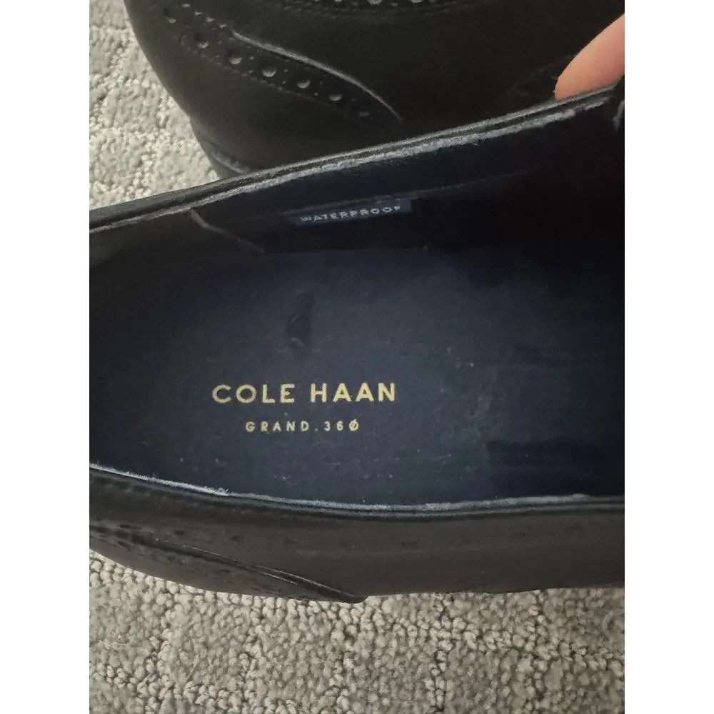 NWOB Men’s Cole Haan Jefferson Grand 2.0 Cap-Toe Oxford in Black SZ 10.5